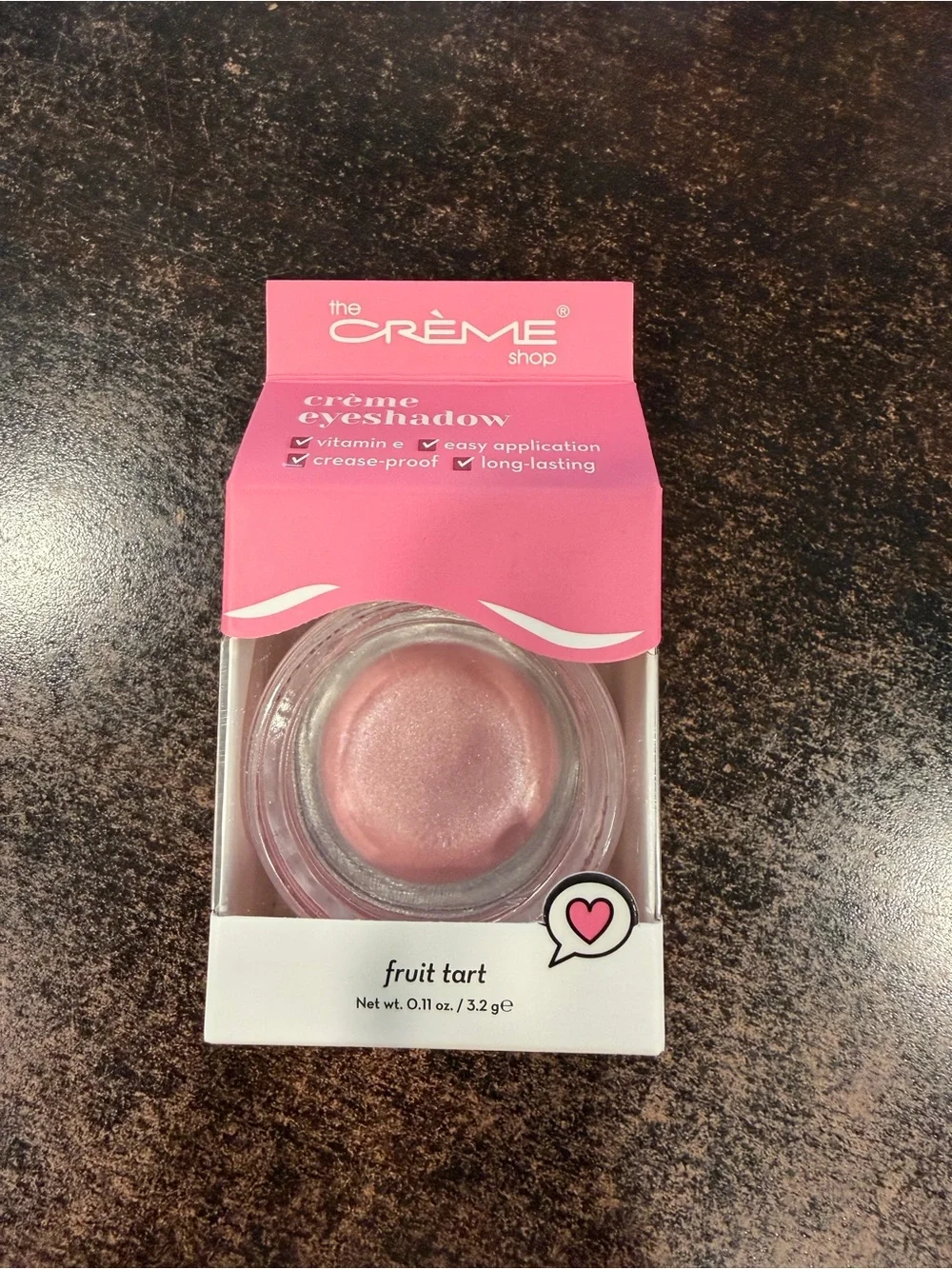 The Crème Shop Fruit Tart Pink Crème Eyeshadow - Soft Shimmer Pink